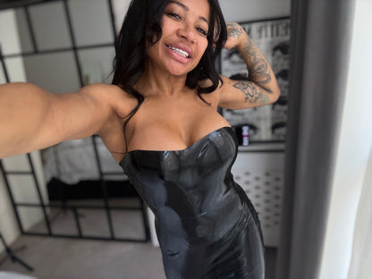 Strapless Latex Dress